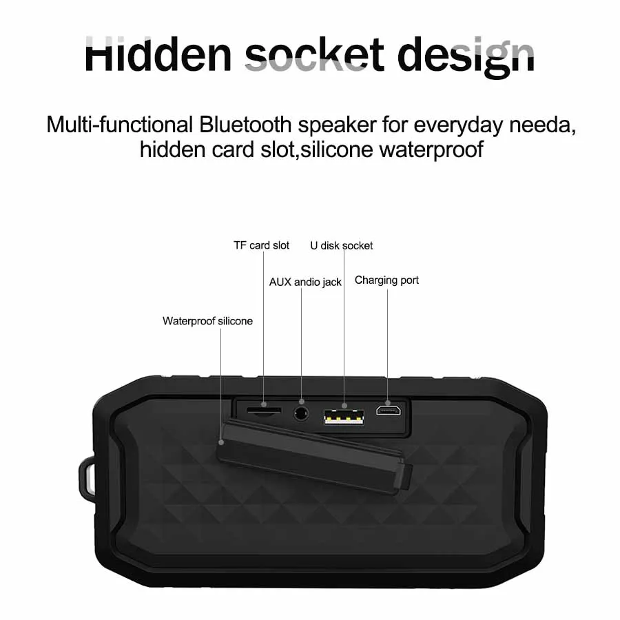 Aidisite портативный Bluetooth динамик IPX7 водонепроницаемый беспроводной открытый динамик стерео звук Bluetooth V5.0 громкий динамик