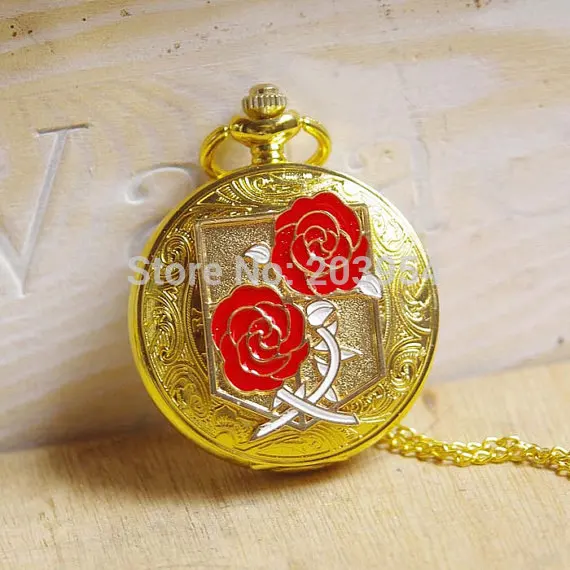 Карманные часы Guardianrose с героями мультфильмов изображением титанов золотого