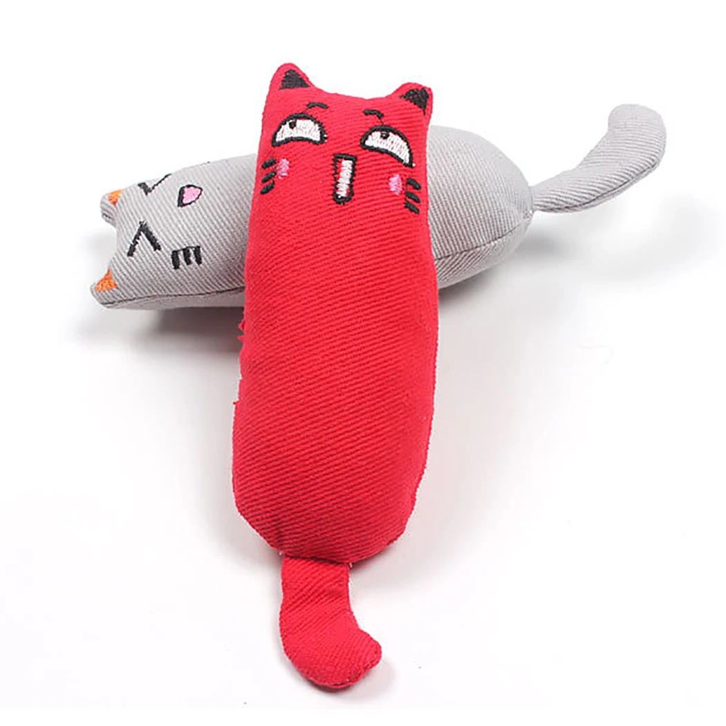 

1Pc Mini Cute Pet Plush Toys Claws Thumb Bite Cat Mint Scratcher Teeth Grinding Catnip Cat Toy Interactive Tools Pet Supplies