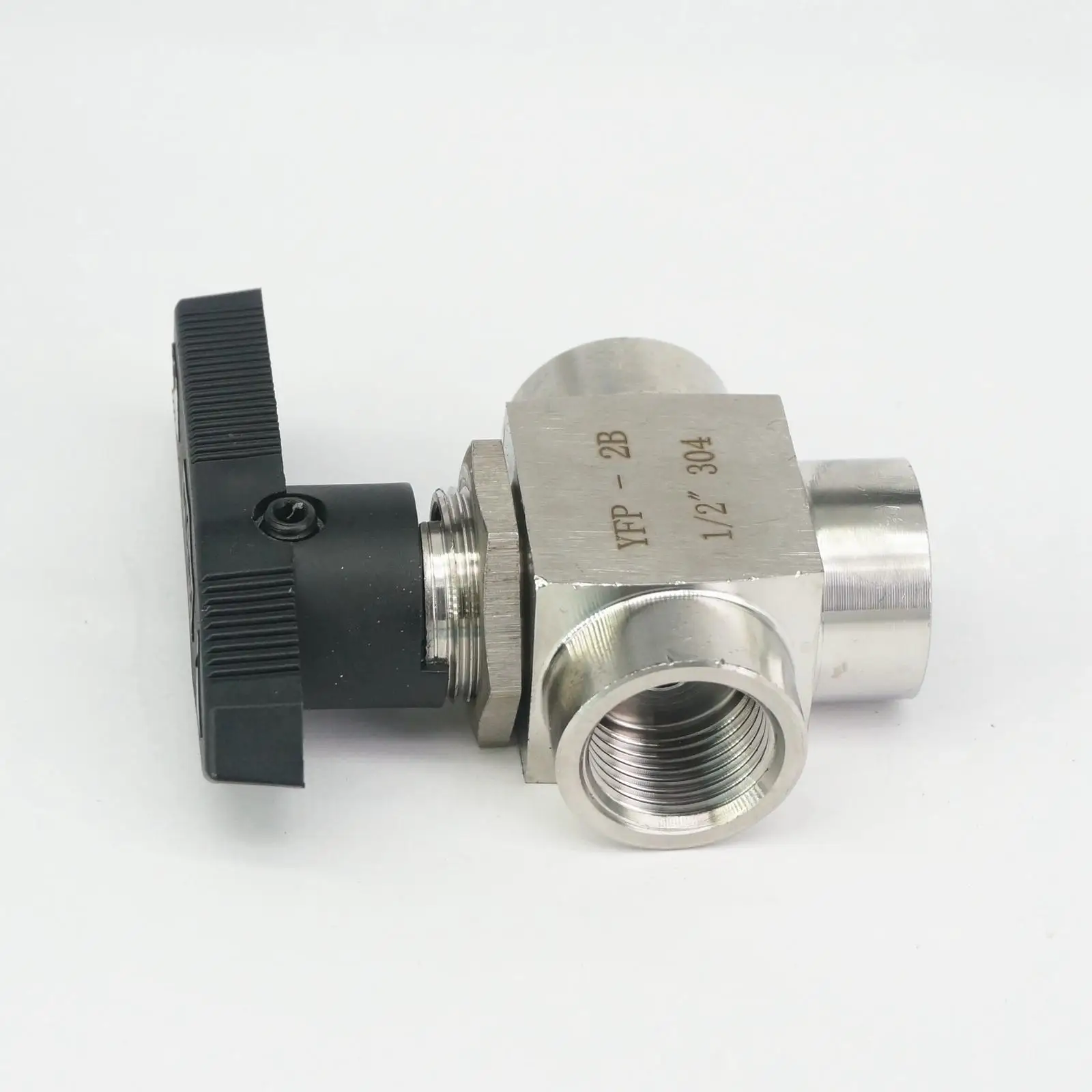 1/2 &quotBSP Женская резьба 304 нержавеющая сталь L порт шаровой клапан 915 PSI вода газ