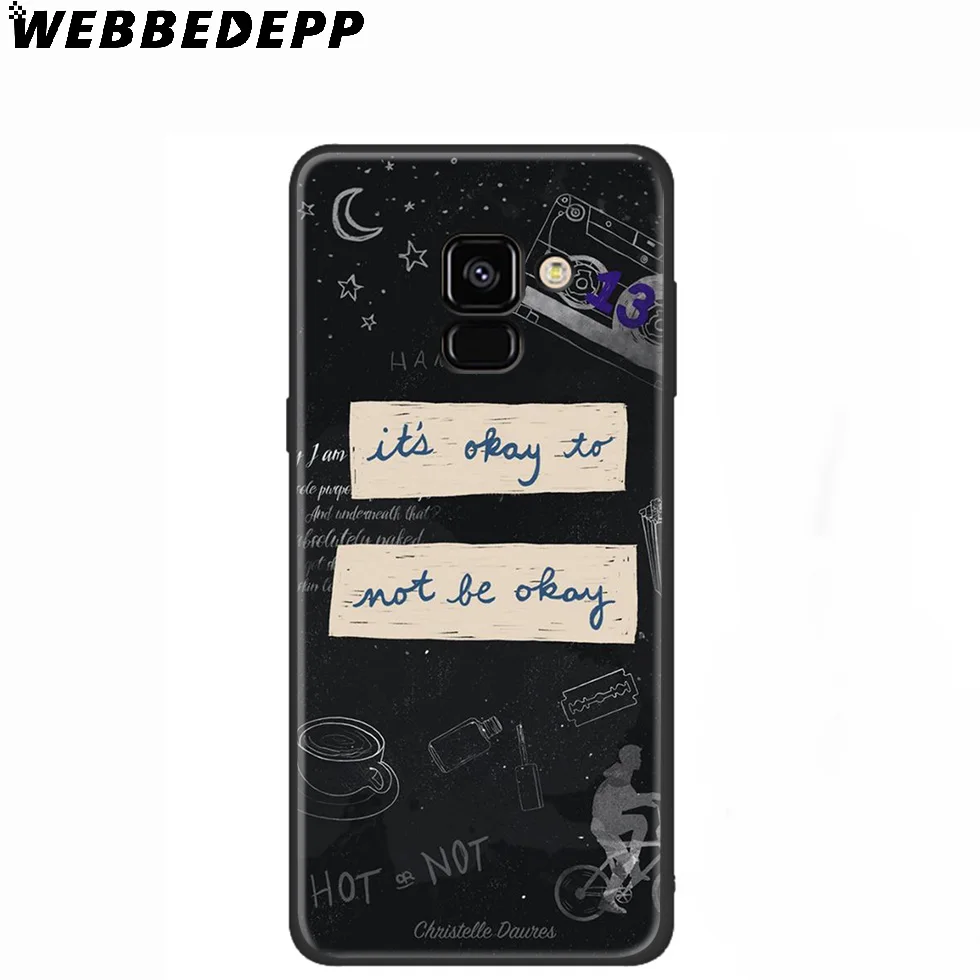WEBBEDEPP тринадцать причин почему силиконовый чехол для Samsung Galaxy A3 A5 A6 A7 A8 A9 A10 A20 A30 A40