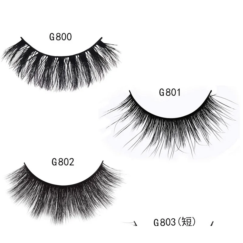 

3D Mink Hair Eyelashes Natural Handmade Eyelashes 5 Pairs Eyelashes