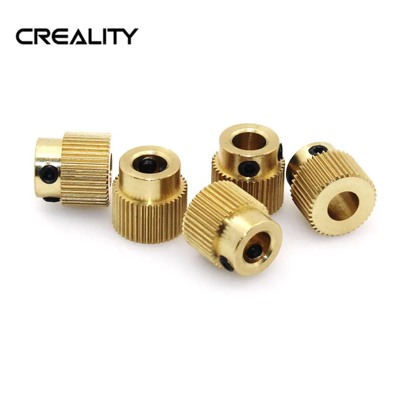 CREALITY 3D-принтеры 5 шт. штранг-прессования колеса латунь Шестерни 40 зуб специальным