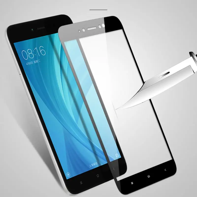 Полное покрытие закаленное стекло для xiaomi redmi note 5 5A prime Pro plus Защитная пленка