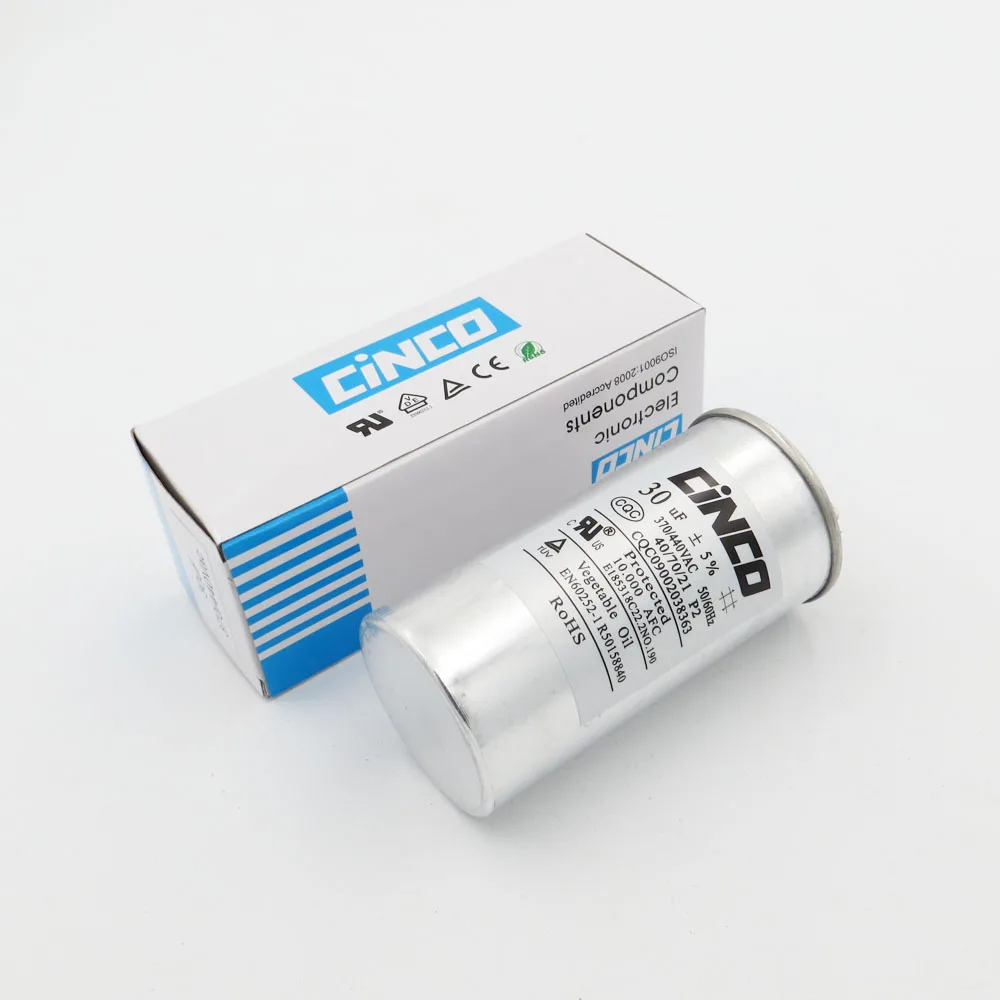 Motor Start Capacitor CBB65 30uF 370/440VAC Run Air Conditioner Compressor Aluminum Can P2 CBB65A-1 30mfd 30mf 450V | Обустройство