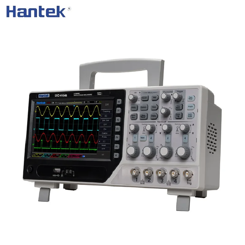 Цифровой осциллограф Hantek DSO4104B настольный 100 МГц 4 канала USB ПК ЖК-дисплей функция