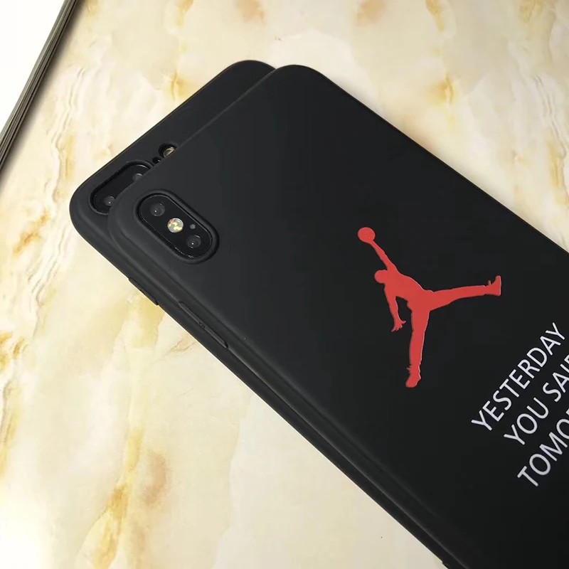 MiGueR чехол для iphone 7 силиконовый Jordan светящийся Чехол мобильного телефона plus x 6 S 8
