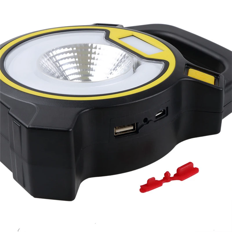 Мощный портативный фонарик COB LED USB Перезаряжаемый фонарь для кемпинга 4 режима
