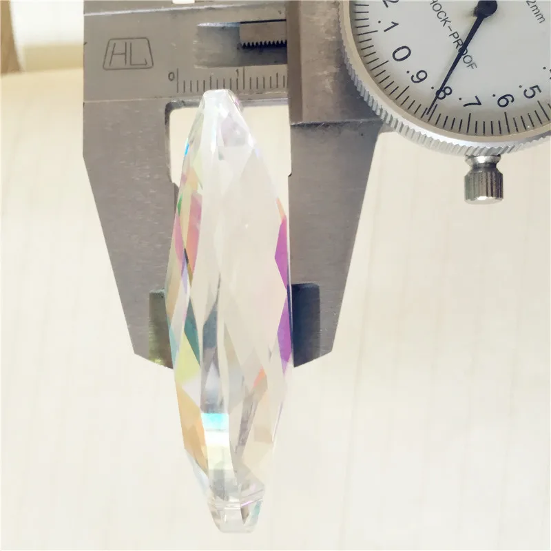 

100pcs/lot 63mm Coating AB Color Crystal Prism Pendants Crystal Chandelier Parts For Wedding X'mas Party Supplie Decoration