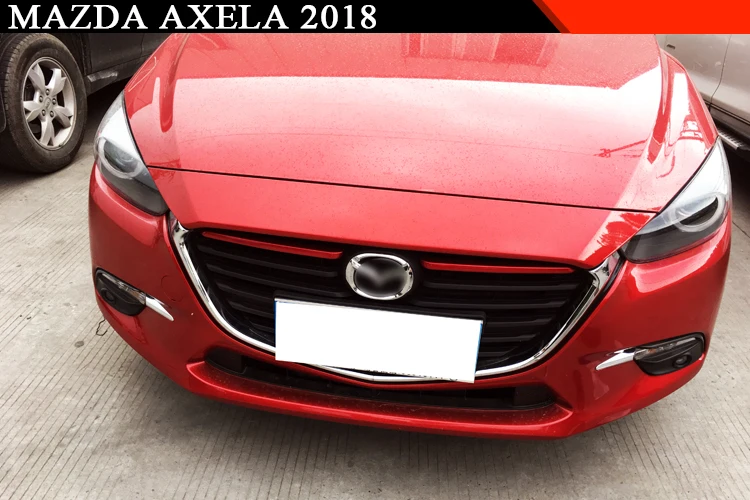 Для Mazda 3 Axela BM передняя решетка радиатора Решетка Гриль Крышка отделка вставка литье Garnish Guard стайлинга автомобилей