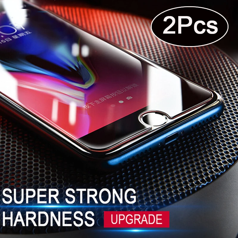 Защитный чехол для Iphone 2 шт. закаленное стекло 8 7 6 s Plus 8plus 7plus 6plus пленка 9h|Бамперы| |