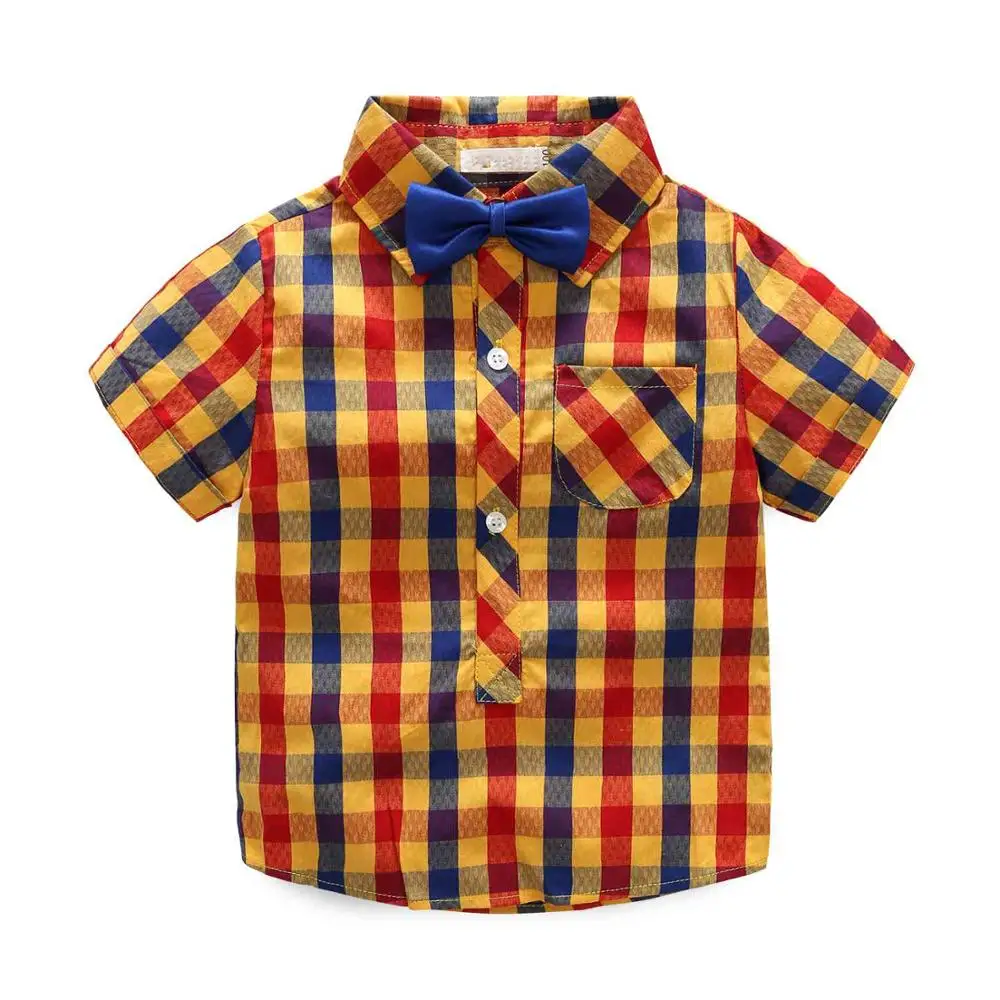 2-7t boys clothes summer dress Novelty gentleman boy with short sleeves shirt inpants a Bib suit 2 children's |