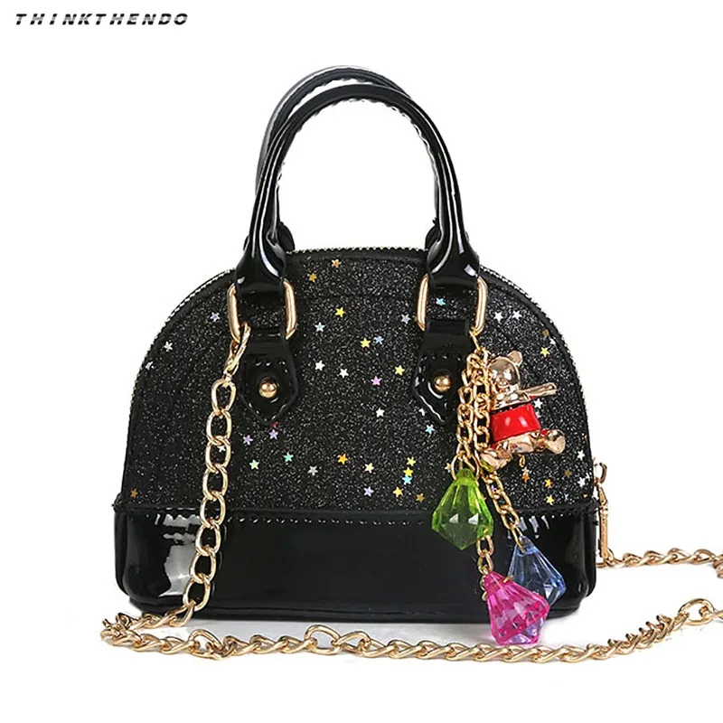 

THINKTHENDO Fashion Cute Girls Sequins Wallet Tassel Handbag Shoulder Crossbody Bag Coin Purse High Quality 2020 New