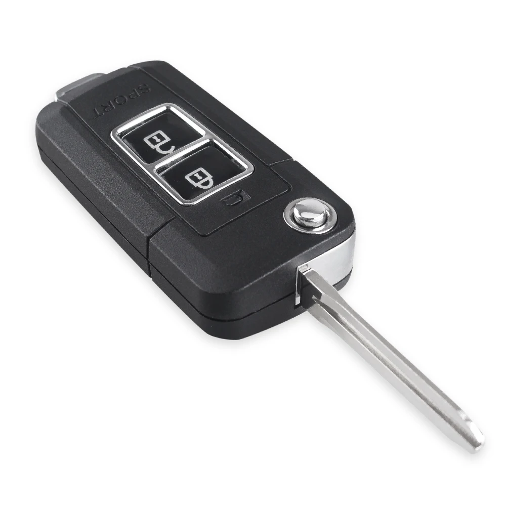 KEYYOU 2 Buttons Modified Flip Folding Remote Key Case Shell For Toyota Yaris Highlander Prado Camry Keyless Entry Car | Автомобили и