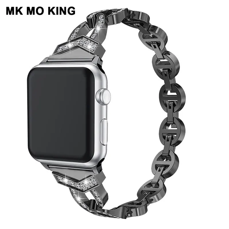 Ремешок из нержавеющей стали для Cartier apple iphone x iwatch 1 2 3 4 38 44 мм женский ремешок