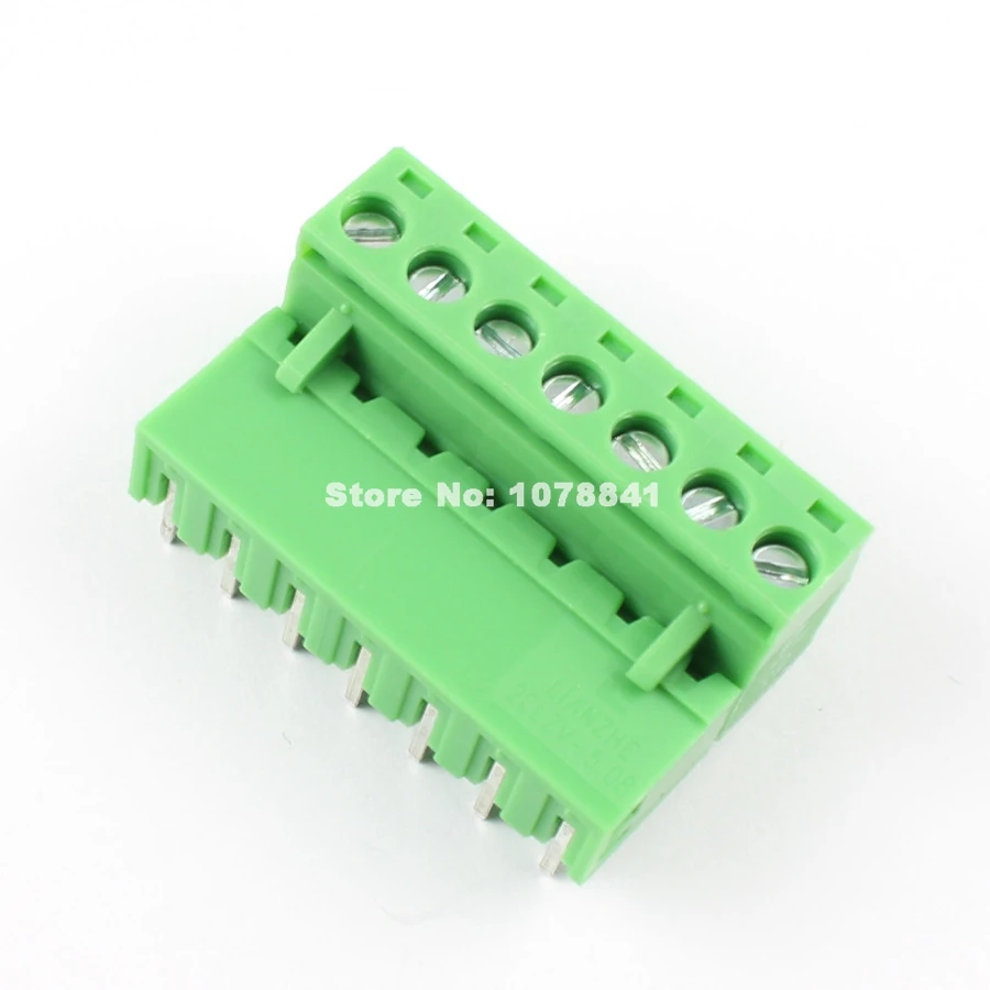 50pcs 5.08mm Pitch Right Angle 7 pin way Screw Terminal Block Plug Connector | Обустройство дома