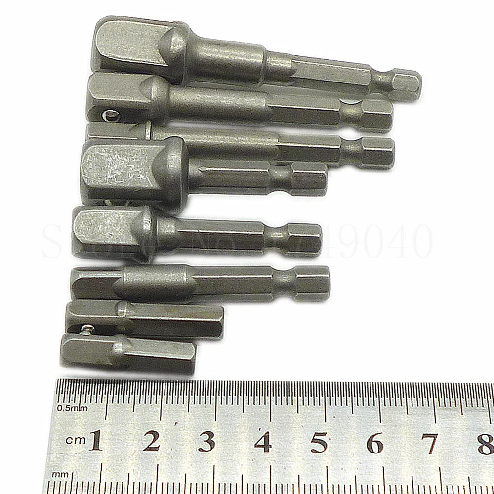 1/4 &quotшестигранный хвостовик до 1/4&quot 3/8 &quot1/2&quot переходник для бит гайка с
