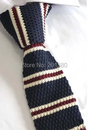 2019 полосатый вязаный галстук мужские галстуки из шерсти крючком для взрослых