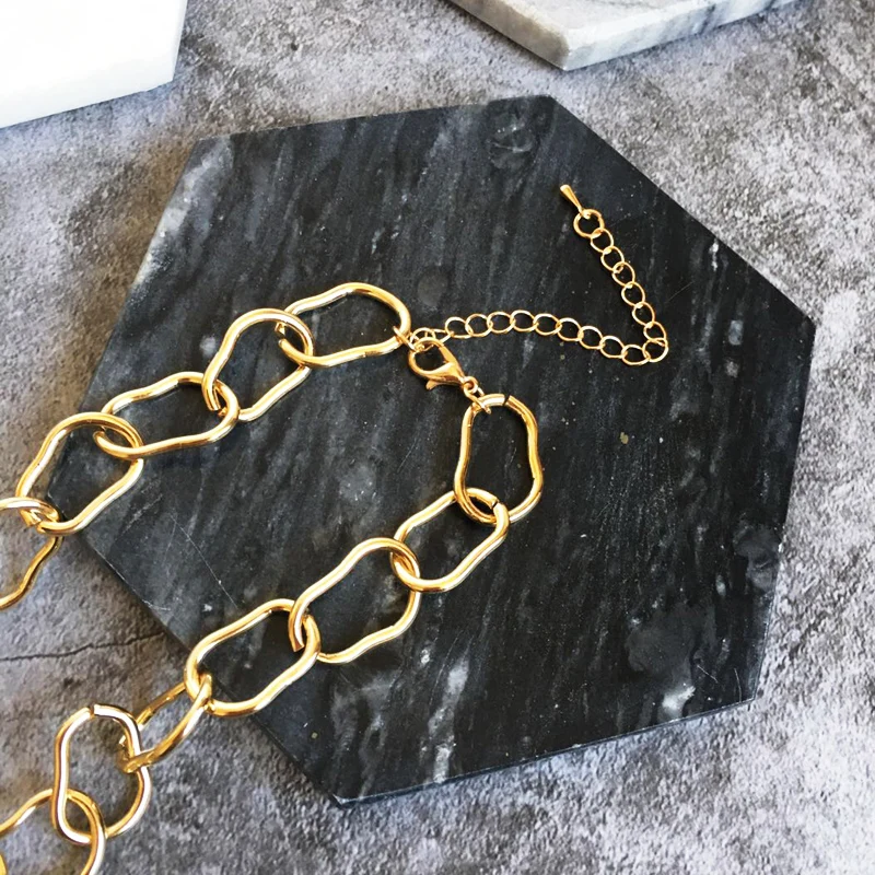 Coco &amp willow золотого цвета круглое ожерелье-Подвеска для женщин трендовая цепочка