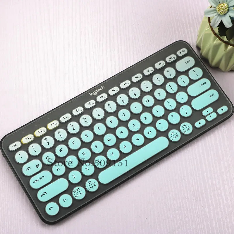 Силиконовая Защитная крышка для клавиатуры для logitech K380 Bluetooth multi-устройства клавиатуры водонепроницаемый беспроводной настольный Пылезащитная пленка