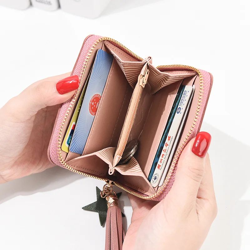 Женские повседневные короткие кошельки из искусственной кожи модные женские