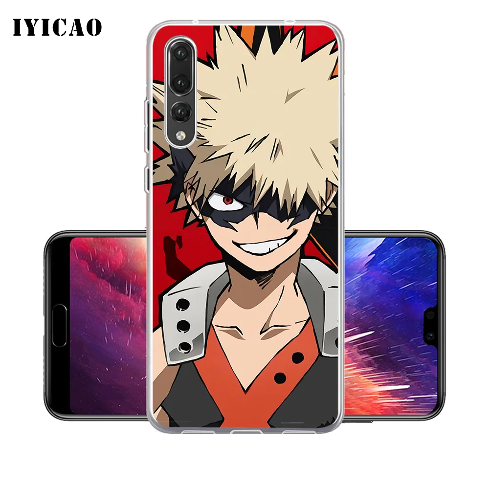 IYICAO My Hero Academia Soft Silicone Phone Case for Huawei P30 P20 Pro P10 P9 P8 Lite P Smart TPU Cover | Мобильные телефоны и