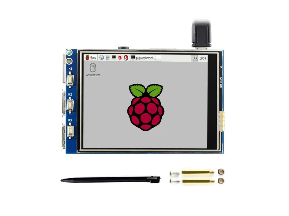 Waveshare 320x240 3 2-дюймовый сенсорный экран TFT LCD предназначен для Raspberry Pi 125 МГц