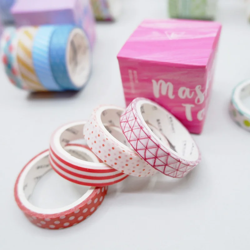 4 шт./кор. 9 мм* 3 м дневник лента для декорации Washi Скрапбукинг DIY Стикеры клейкая лента изоляционная лента канцелярские принадлежности