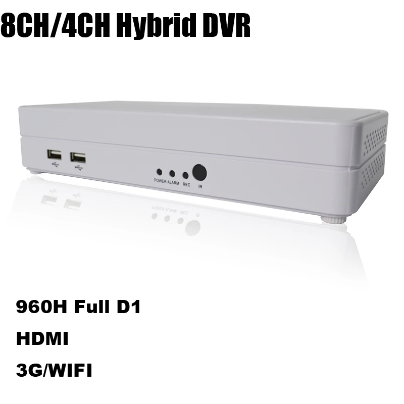 Супер мини-dvr 8 каналов в реальном времени записи 960 h полный D1 ONVIF гибридный