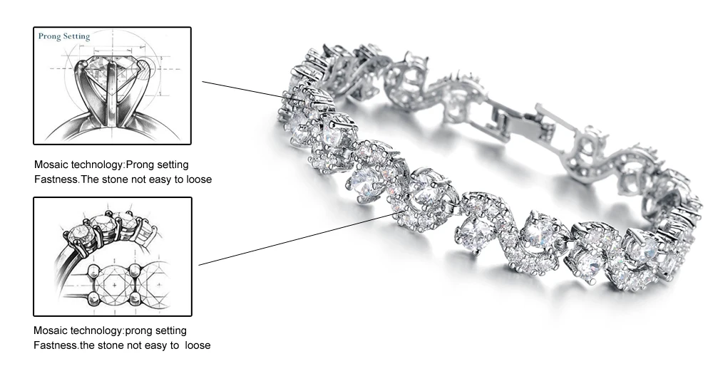 Женские браслеты с кристаллами MNWT серебристого цвета синим кристаллом и камнем