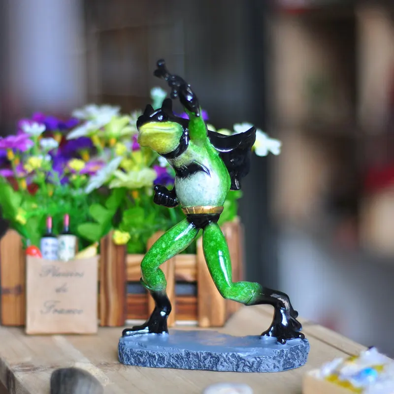 Бэтмен модель рукоделие смола лягушка статуэтки декоративные творческий дети