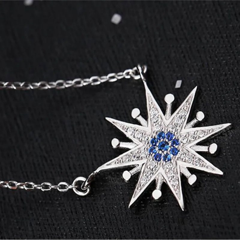 Женское ожерелье с подвеской в виде подсолнуха из серебра 925 пробы|fashion necklace|necklace