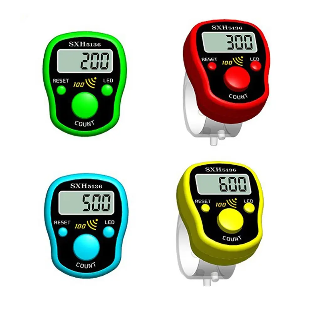 

1Pcs Mini Stitch Marker And Row Finger Counter LCD Electronic Digital Tally Counter For Sewing Knitting Weave Tool