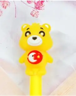Gel Pen 1 шт Ручка гелевая с медведем 0,5 мм Kawaii ручка Новинка Канцелярские милые студенческие ручки черные гелевые ручки канцелярские принадлежности Kawaii школьные принадлежности - Цвет: Gel Pen
