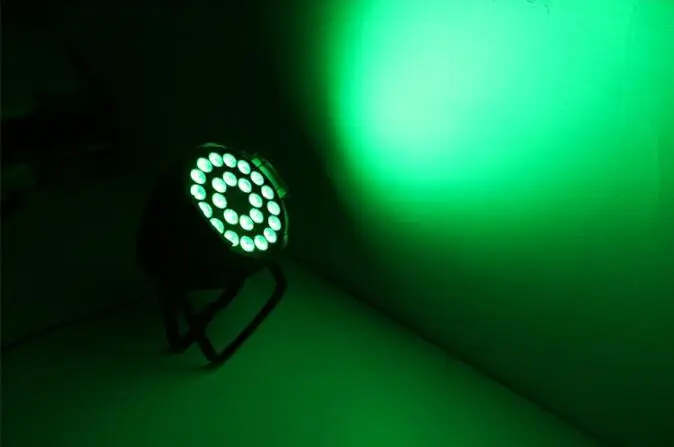 4 шт. 24x18 Вт полноцветный LED par свет DMX RGBWA + UV 6in1 светильник в виде барабана
