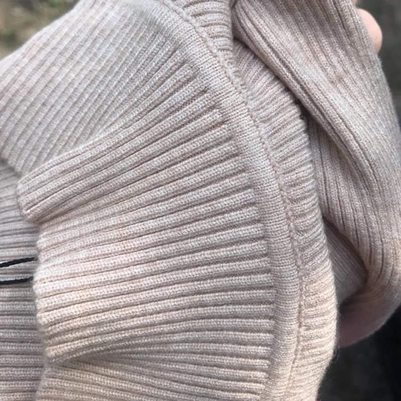 gkfnmt 2020 New Coming Autumn Half Turtleneck Pullovers Sweaters Primer shirt long sleeve Korean Slim-fit Tight Sweater Winter | Женская