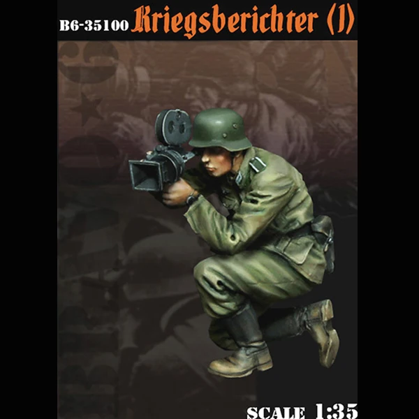 1/35 Kriegsberichter (1) Resin kit soldiers GK Military subject matter of WWII Scene combination Uncoated No colour | Игрушки и хобби