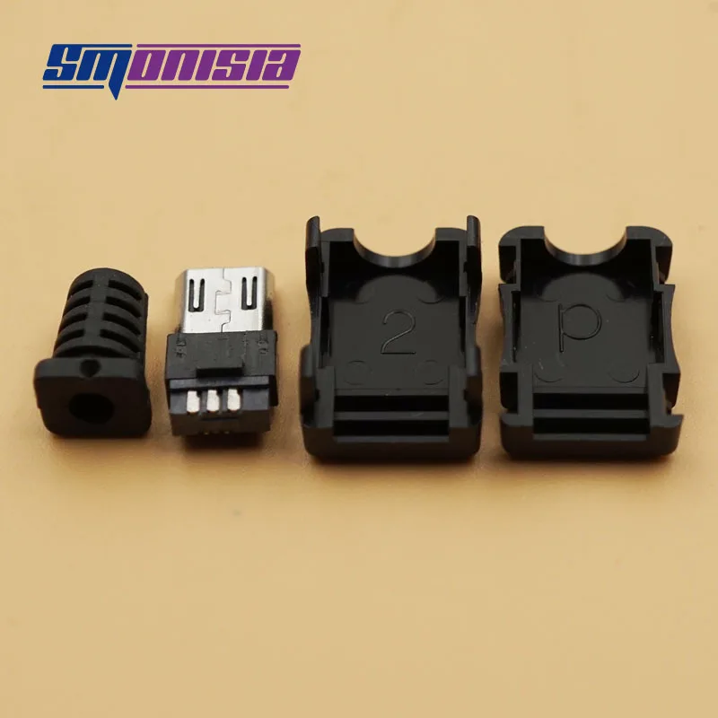 4 в 1 разъем Micro USB 5P с пластиковым корпусом 20 комплектов|connector| |
