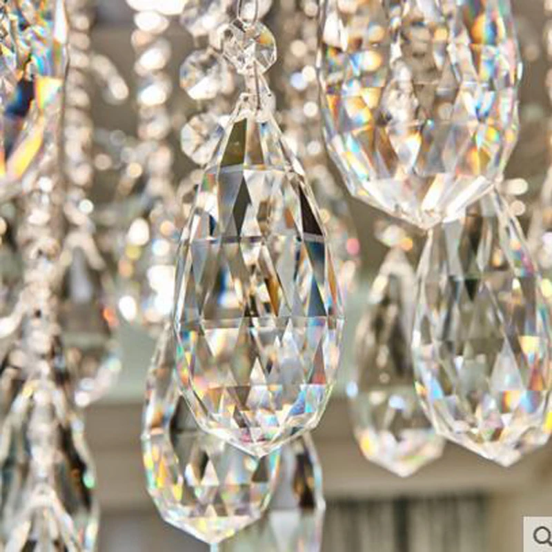 

Crystal ceiling lamp simple modern living room bedroom lamp luxury atmosphere round led home crystal lamps led lighting fixture