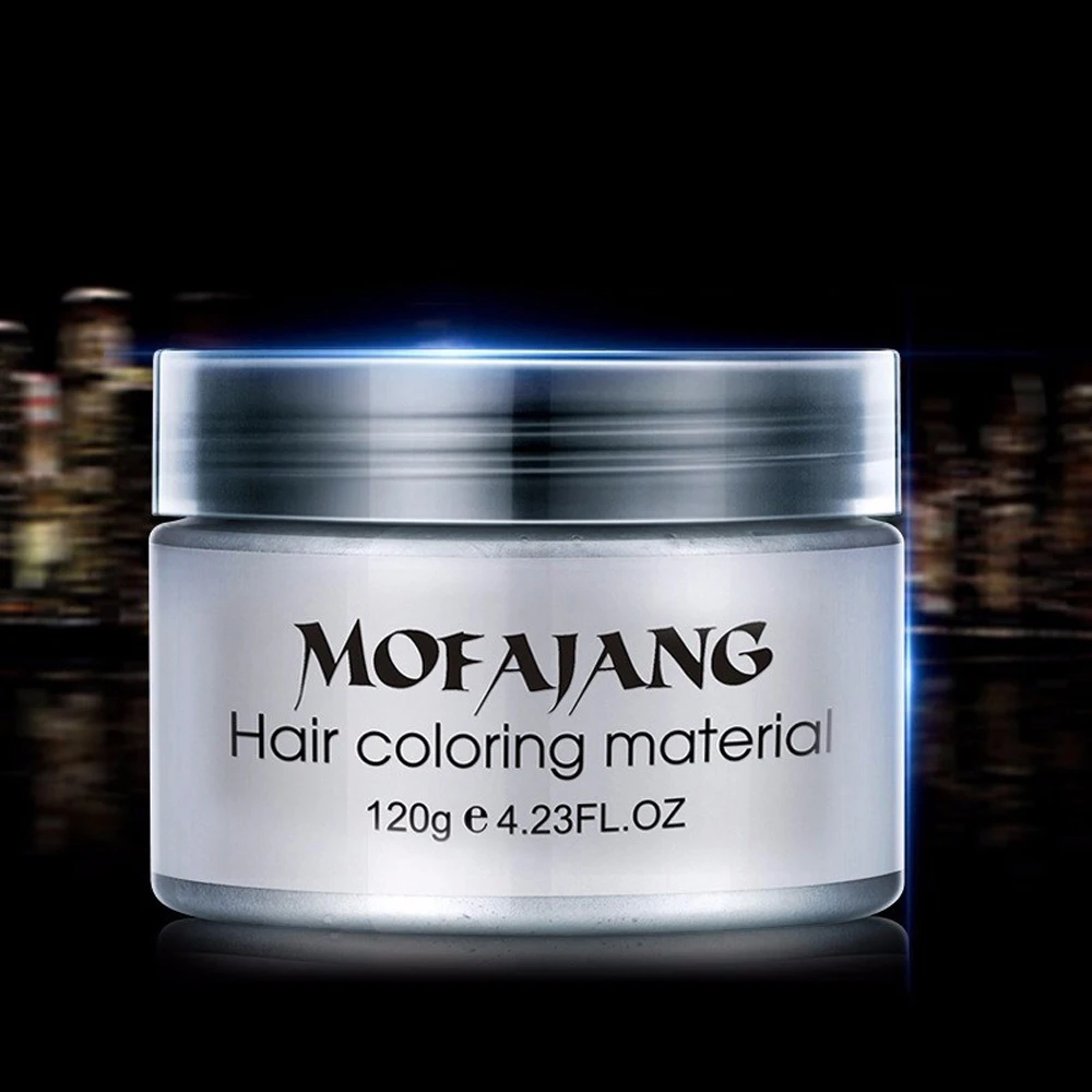 Mofajang, 7 цветов, унисекс, сделай сам, цвет волос, воск, грязевая краска, крем, одноразовое временное моделирование, краска для волос, краситель для сцены, вечерние, макияж