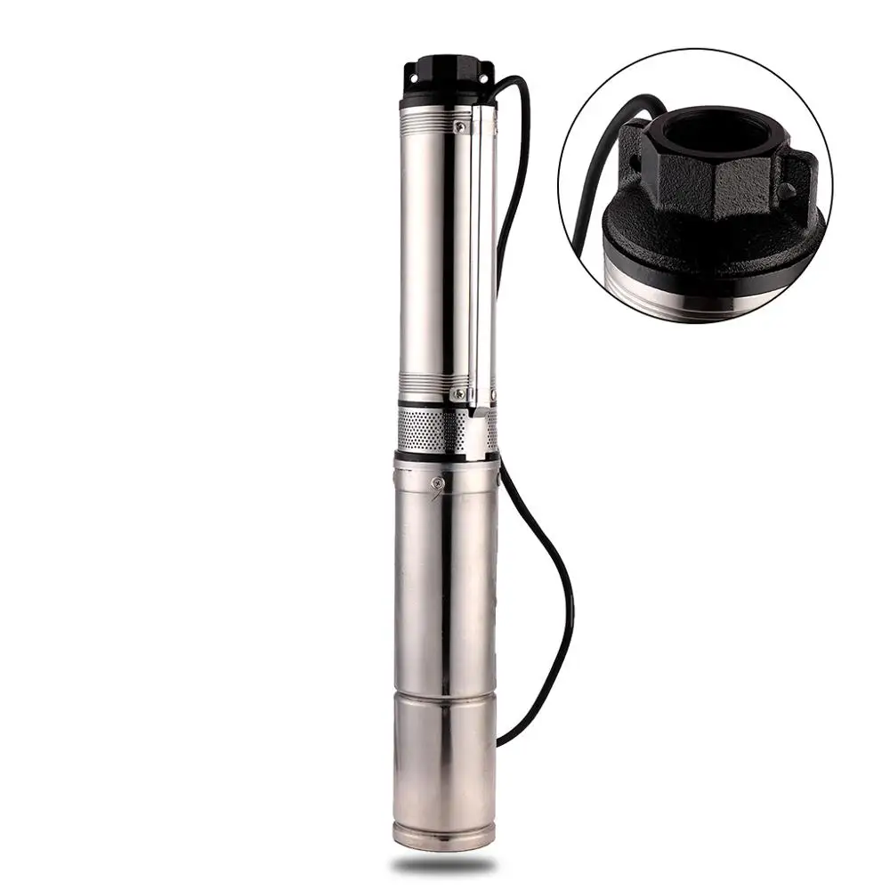 

SHYLIYU Deep Well Submersible Pump 2.2kw 3Hp 240V Water Pump Centrifugal Impeller Pump Solar Powered Water Pump for Irrigation