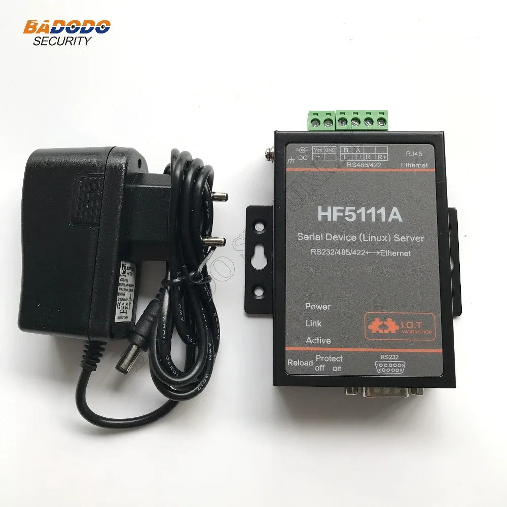 HF5111A 1 порт RJ45/RS232/RS485/RS422 последовательный для Ethernet Linux сервер поддержка TCP/IP/Telnet/Modbus