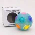 Специфические игрушки Alpinia, декомпрессионная волшебная сила, Радужный шар, оригинальный рекламный подарок, серебристый цвет для мини-футбола