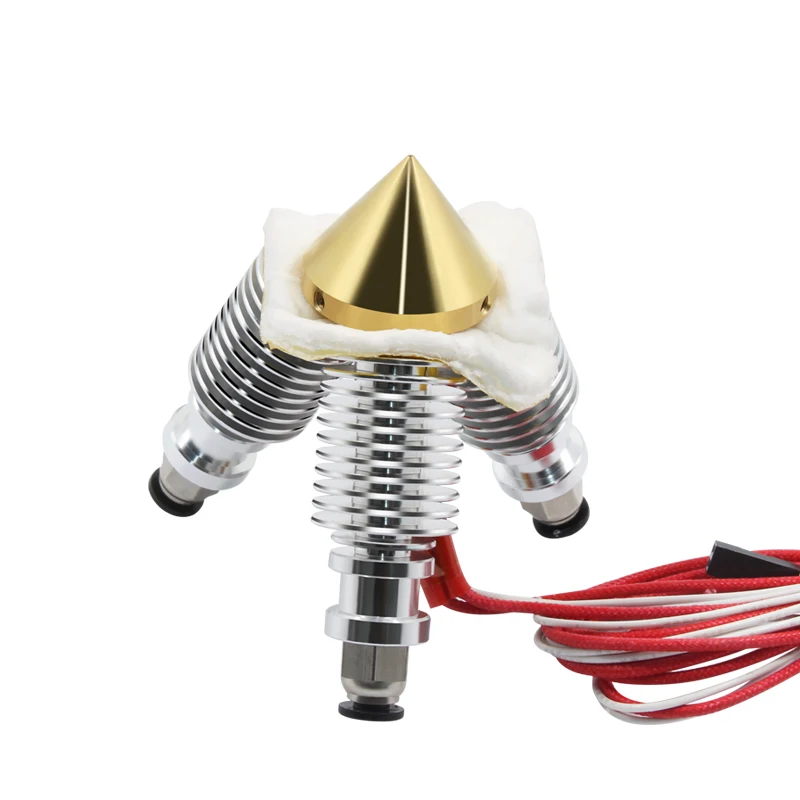 Kee Pang латунный Алмазный экструдер Reprap Hotend 3D V6 радиатор 3 в 1 из мультисопла Экструдер 3D принтер комплект для 1,75/0,4 мм