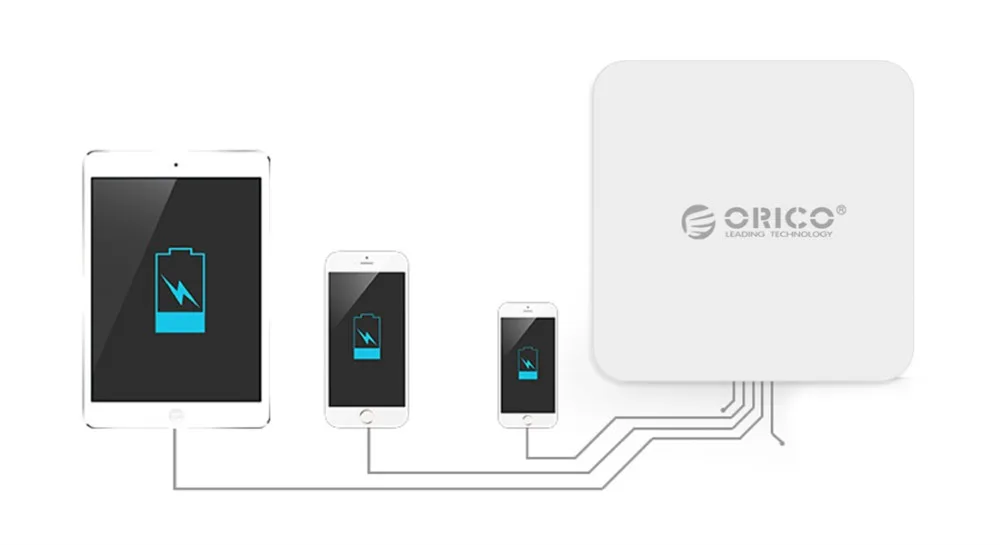 ORICO 1 порт для быстрой зарядки QC 2,0 настольное USB настенное зарядное устройство для iPhone 6S 7 iPad samsung Xiaomi htc LG и многое другое