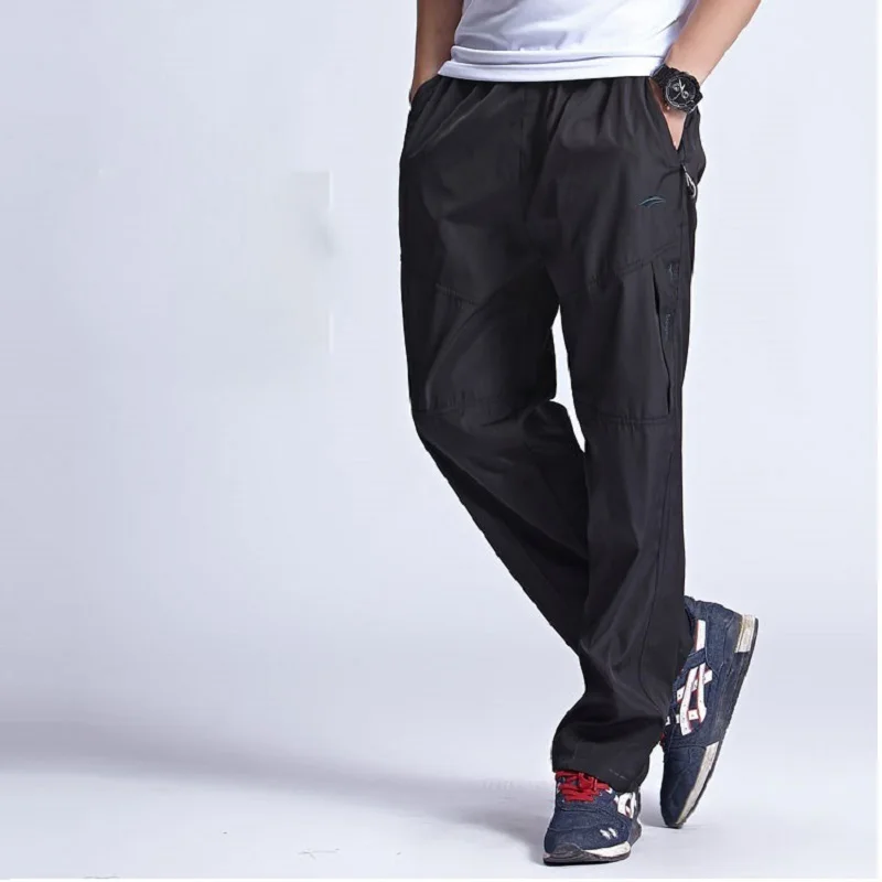 2018 New Warm Winter Fleece Thicken Men's casual Pants Heavyweight Mens Thermal Trousers Waterproof Slim Fitted Sweatpants 3XL | Мужская