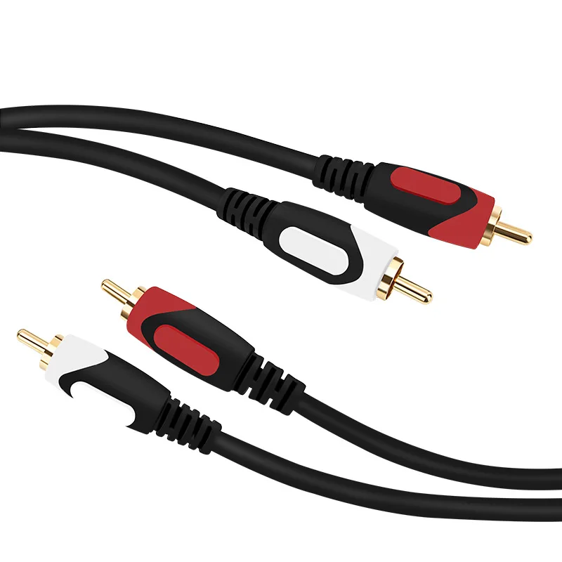 1 8 м аудио линия позолоченная медная Av 2RCATo 2 RCA папа кабель для Louderspeaker TV PC