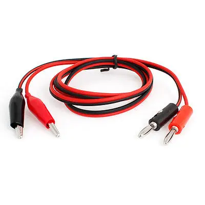 

Double Crocodile Clip Banana Plug Multimeter Test Lead 1m 901913-WYBCSX
