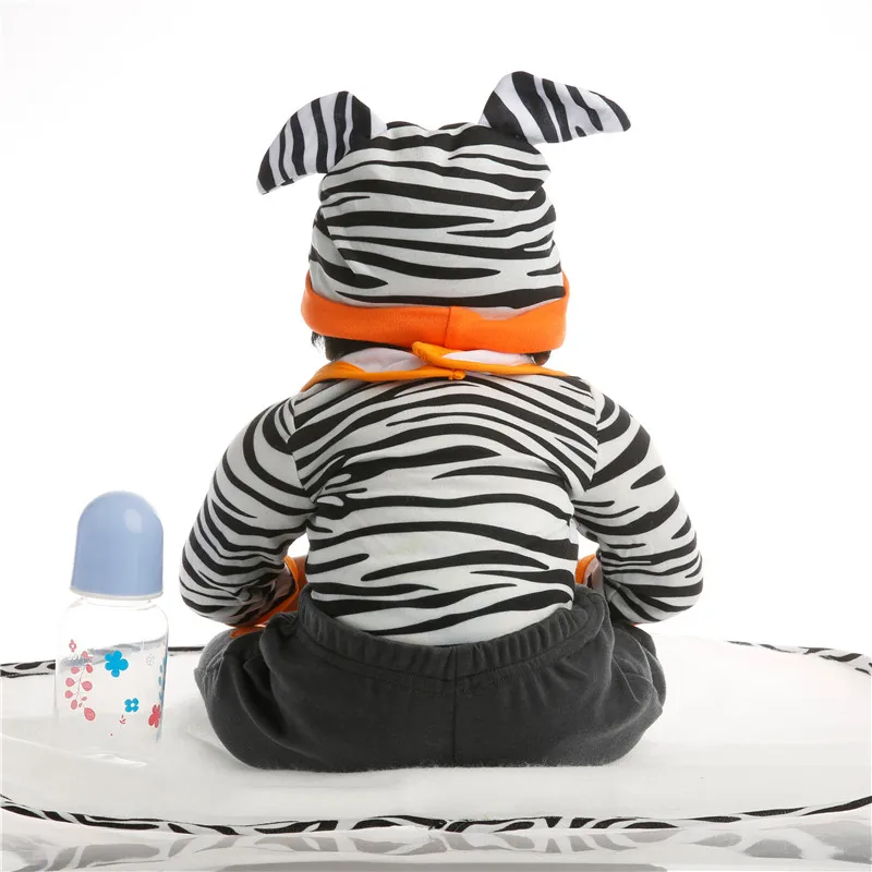 SanyDoll 22 дюйма 55 см силиконовые куклы для новорожденных реалистичные милые черные