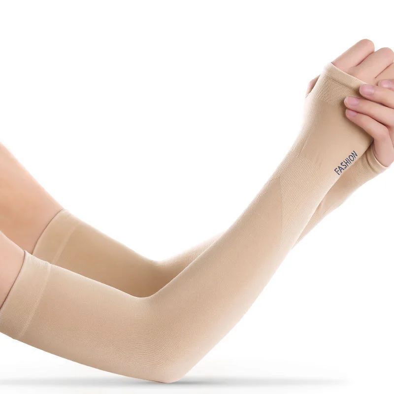 Ice Sleeve B06 Ледяной шелк Солнцезащитная манжета мужские MS летние для верховой езды крутые нарукавники для спорта на открытом воздухе туристический комплект в студенческом стиле дышащий - Цвет: Ice Sleeve B06